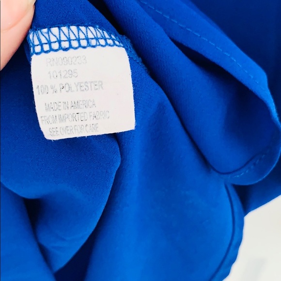 Pacsun Kirra Sheer Royal Blue T-Shirt - Picture 6 of 8